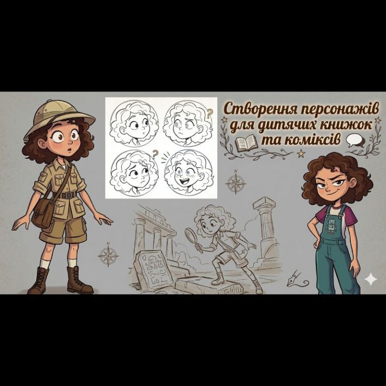 Створення персонажів для дитячих книжок та коміксів