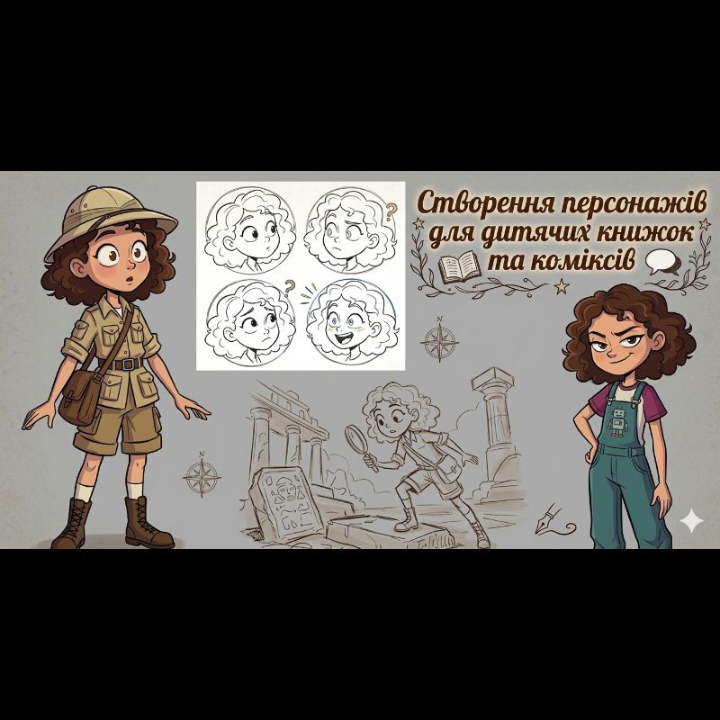 Створення персонажів для дитячих книжок та коміксів