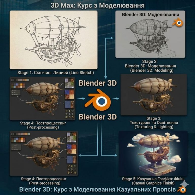 Blender 3D: Мистецтво казуальних ігрових ассетів